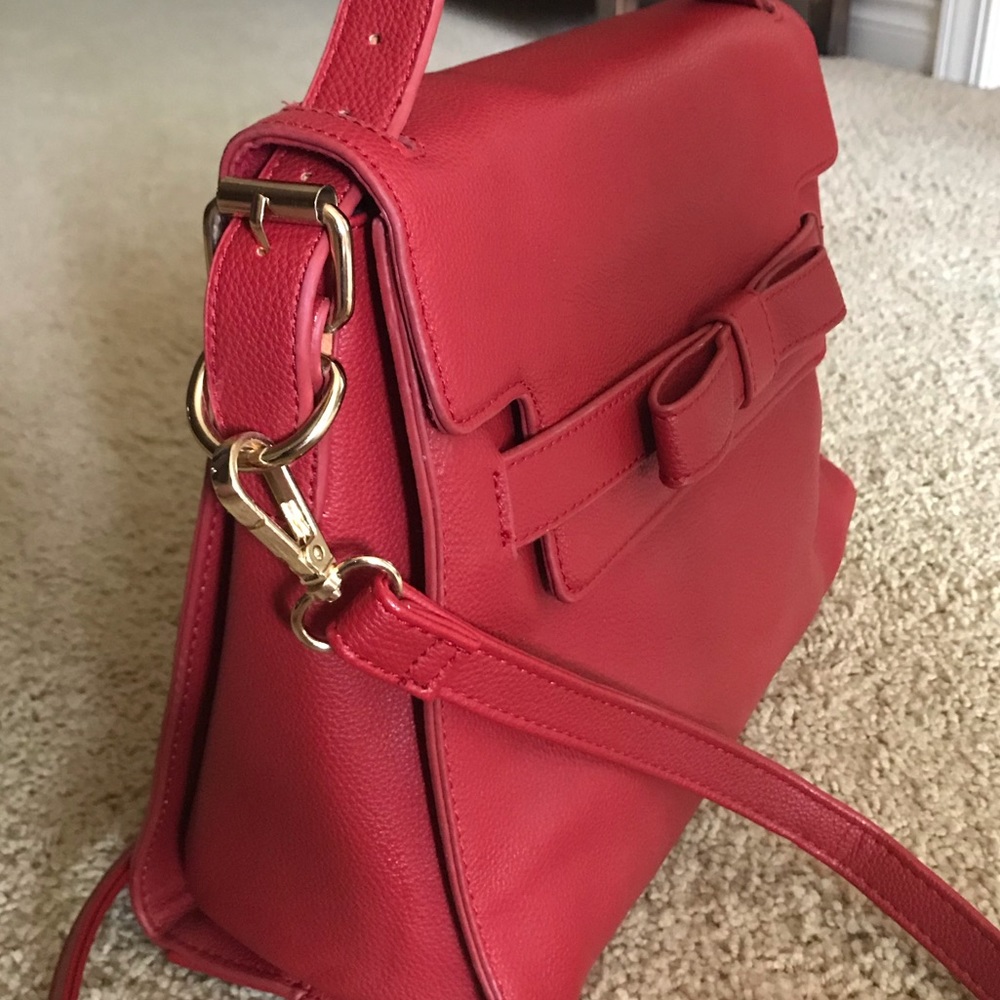 Red Messenger Bag Purse